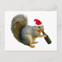 Squirrel Drinking Beer