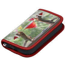 Santa Squirrels Drinking a Cocktail Folio Planner