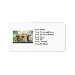 Santa Squirrels Drinking a Cocktail Personalized Address Label
