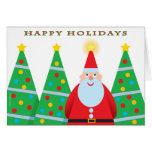 Santa & Star Holiday Card