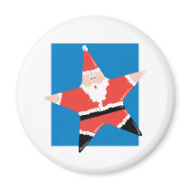 Santa Star magnets by alternateworlds Santa Star magnets