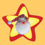 Santa Star sticker.