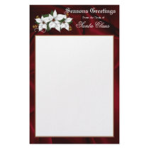 Santa Stationary Letterhead stationery by RanchLady Santa Stationary Letterhead stationery