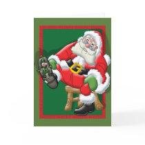 Santa stepped on the Elf cards by nassosvakalis Santa stepped on the Elf cards