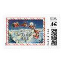 SANTA & STRIPED BORDER by SHARONSHAPRE postage by sharonsharpe SANTA & STRIPED BORDER by SHARONSHAPRE postage
