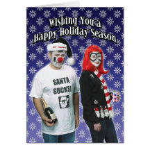 Santa Sucks Christmas Card
