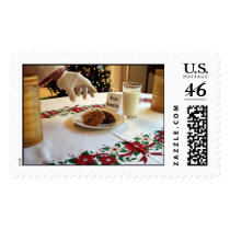 Santa Takes a Cookie postage by mikeledray Santa Takes a Cookie postage