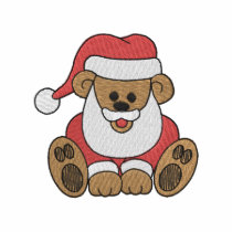 Santa Teddy embroidered shirts by ZazzleEmbroidery Santa Teddy embroidered shirts