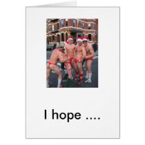 santa, The Rainbow Penis, santas, I hope .... Greeting Cards