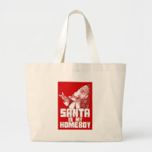 santa tote bag