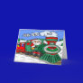 Santa Train Christmas Card