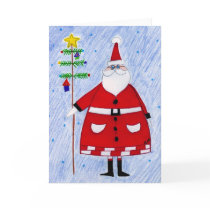 santa & tree branch cards