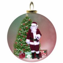 Santa Tree Ornament photo sculptures