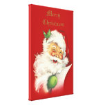 Santa Vintage Canvas Print
