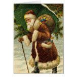 Santa Vintage Christmas Card