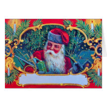 SANTA VINTAGE GREETING CARD