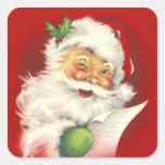 Santa Vintage square Sticker