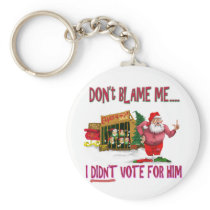 Santa w/Elves for Rent/Political Joke Key Chains