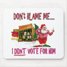 Santa w/Elves for Rent/Political Joke Mouse Pad
