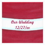Santa Waist Christmas Wedding Invitations invitations