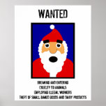 Santa Wanted Print