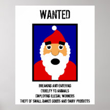 Santa Wanted Print