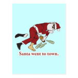 santa_went_to_town post card