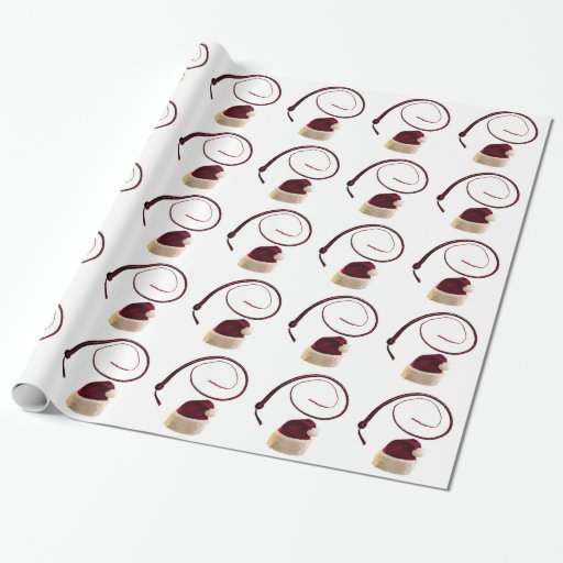 SANTA WHIP WRAPPING PAPER Zazzle