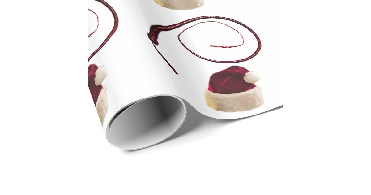 SANTA WHIP WRAPPING PAPER Zazzle