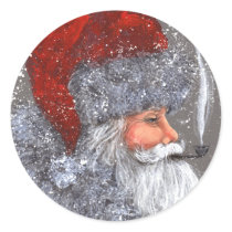 SANTA WITH A PIPE stickers