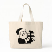 Santa With a Present bags by holiday_cheers Santa With a Present bags