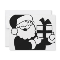 Santa With a Present invitations
