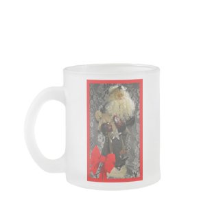Santa with Border and Bow mug