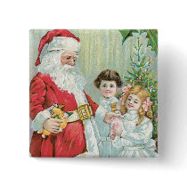 Santa With Children buttons