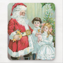 Santa With Children mousepads by VictoriaShaylee Santa With Children mousepads
