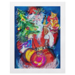 SANTA WITH CHRISTMAS TREE AND GIFTS FULL COLOR FLYER