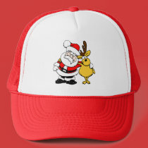 Santa With Deer hats by Sandyspider Santa With Deer hats