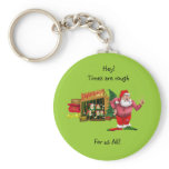Santa with elves for rent keychains