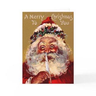 Santa with Feather