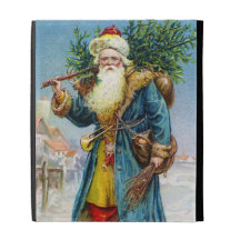 Santa with Fir Tree iPad Cases