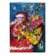 SANTA WITH GIFTS CARDS
