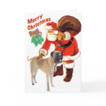 Santa with Mastiff