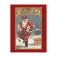 Santa With Presents Post Card