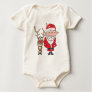Santa with Rudolph T-shirt
