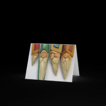 Santa Woodcarvings (No. 0701) cards