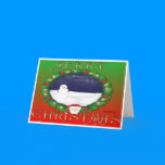 Santa Wreath Card cards