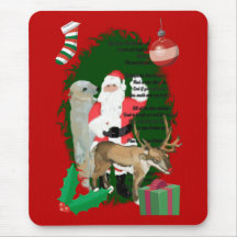 Santa y amigos tapetes de raton