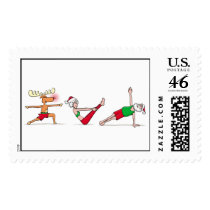 Santa Yoga Stamps