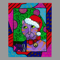 SantaCat posters