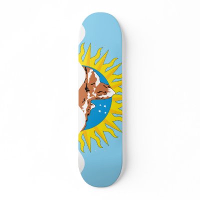 santacruz, Argentina Skate Board Deck by bestflag